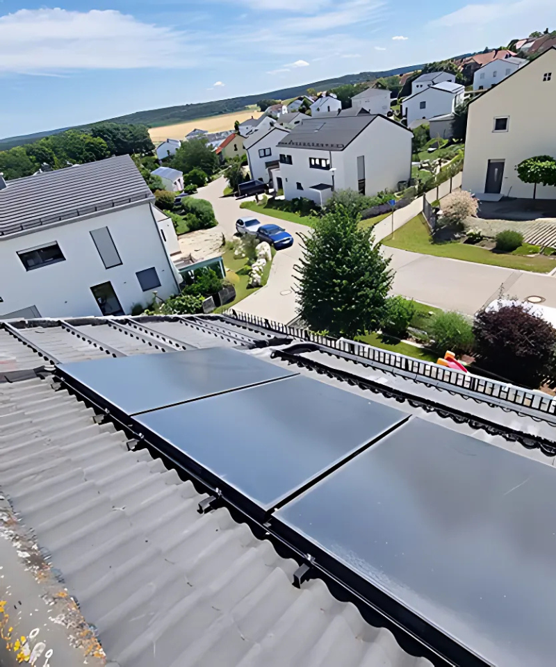 Moderne Solaranlage in Böhmfeld mit 9 kWp und Speicher in der Nähe von München