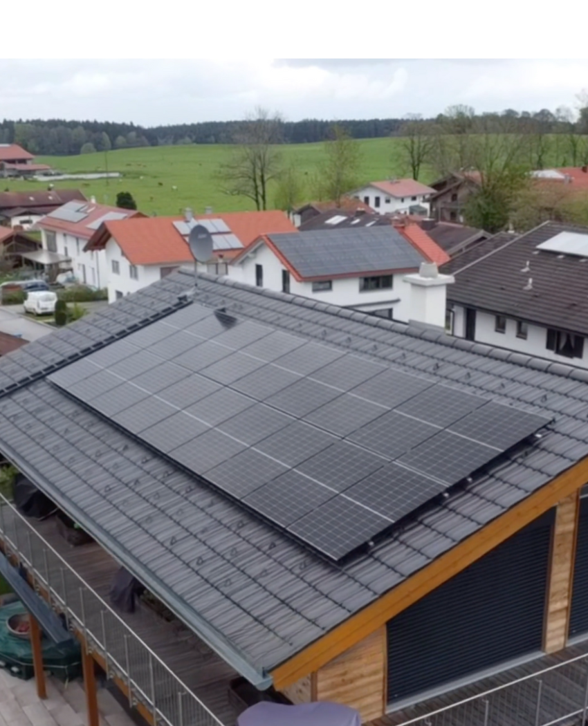 Florian installierte Solaranlage in der Nähe von München